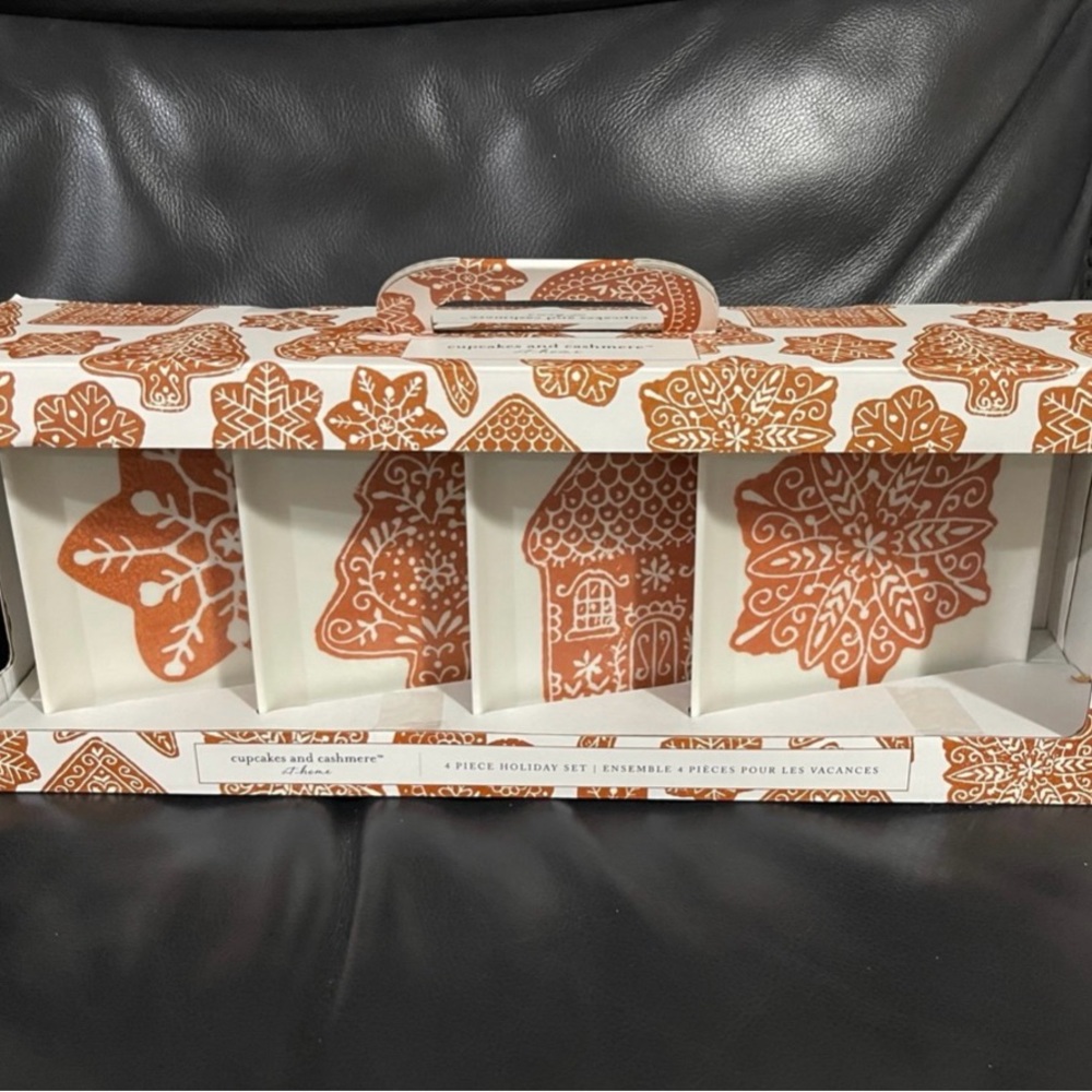 Christmas Cupcakes and Cashmere Ginny Gingerbread Cookies Boxed Appetizer Plates